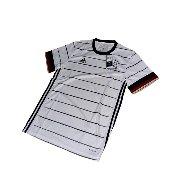 Adidas Vintage NWT Rare Germany National Soccer Jersey White Black Medium - Picture 4 of 11